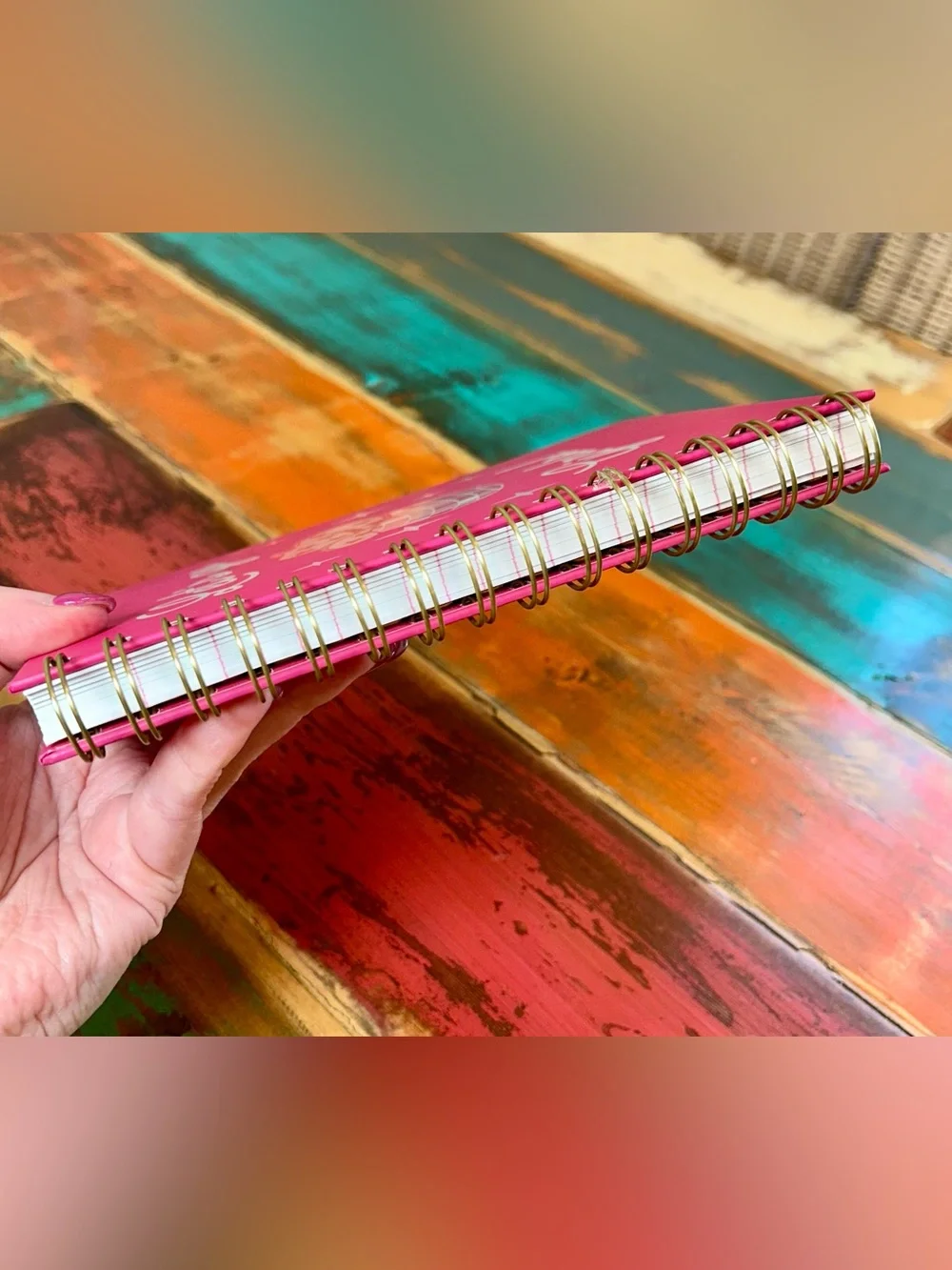 Let's Go Girls! Pink Spiral Notebook NWOT